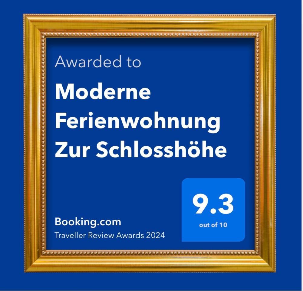 Moderne Ferienwohnung Zur Schlosshoehe Лизер Экстерьер фото